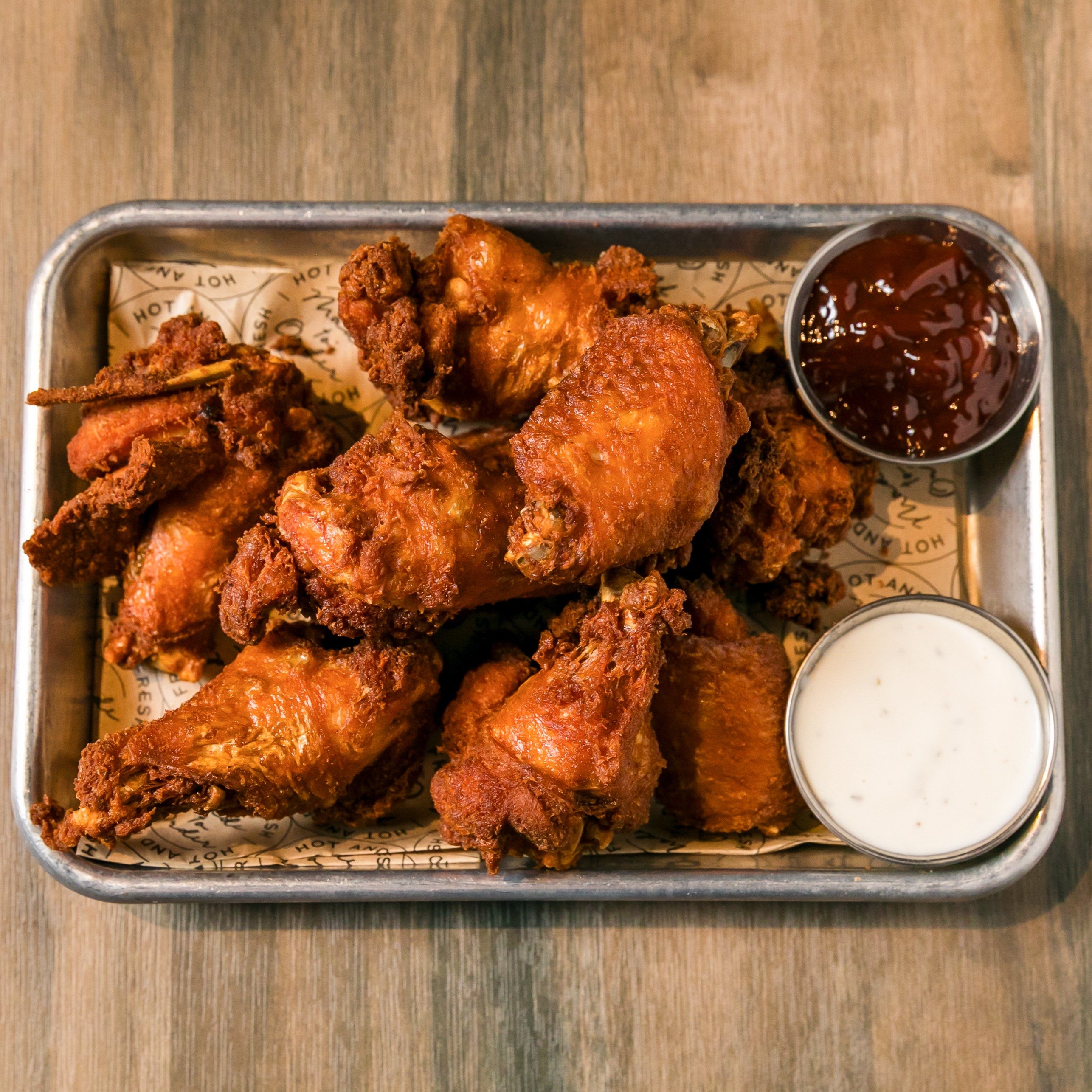 Bone in 10 wings.